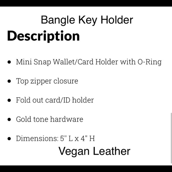 Bangle Key Holder Mini Snap ID wallet - Picture 2 of 8